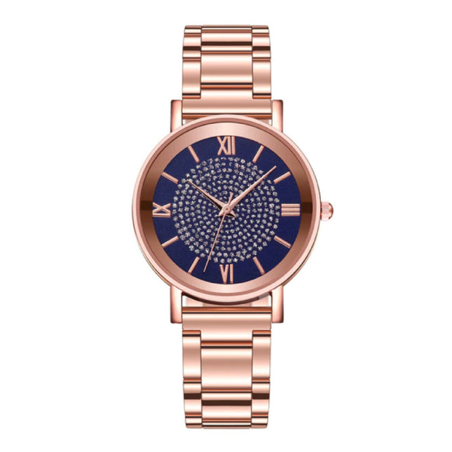 Horloge Luxe Dames - Anoloog Kwarts Uurwerk voor Vrouwen Blauw
