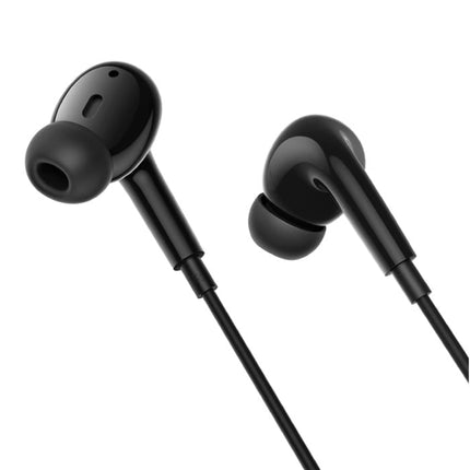 BW-ES7 Bass Oordopjes met Microfoon - 3.5mm AUX Oortjes Wired Earphones Oortelefoon Zwart