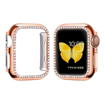 Diamond Hoesje voor iWatch Series 41mm - Hard Bumper Case Cover Rose Gold