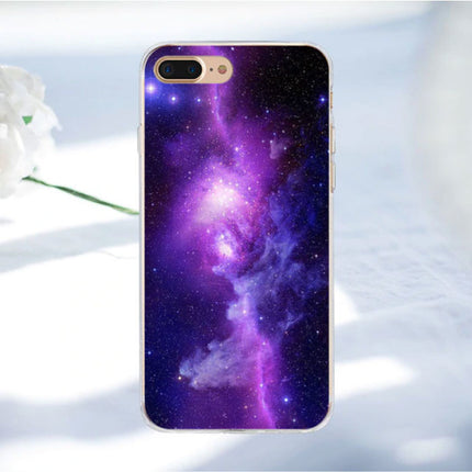iPhone SE - Space Star Case Cover Cas Soft TPU Hoesje
