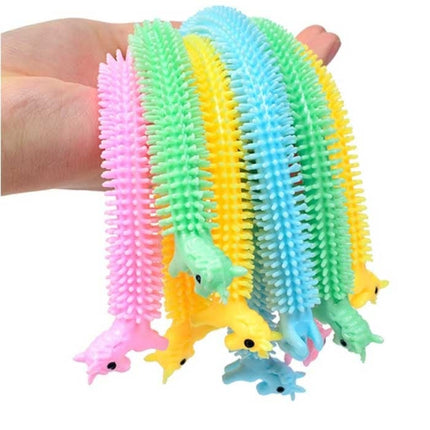 3-Pack Noodle Strings - Rekbaar Fidget Anti Stress Pop It Speelgoed Bubble Toy Siliconen Monkey Noodles Willekeurige Kleur
