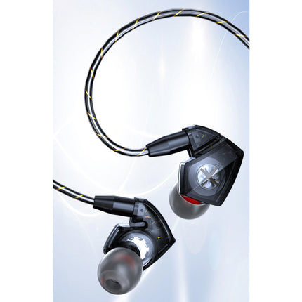 T05 Oordopjes met Microfoon en Muziek Beheer - 3.5mm AUX Oortjes Wired Earphones Oortelefoon Volumebeheer Blauw