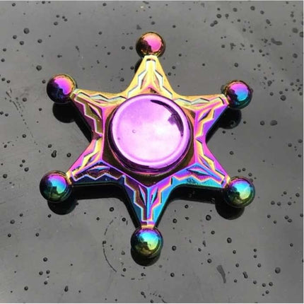 Fidget Spinner - Anti Stress Hand Draaier Speelgoed Toy R118 Metaal Chroma