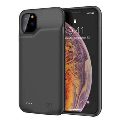 iPhone 11 Pro Max Slim Powercase 6000mAh Powerbank Hoesje Oplader Batterij Cover Case Zwart