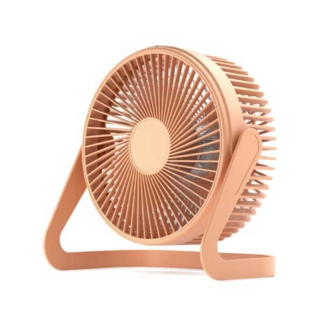Draagbare Bureau Ventilator - 360° Roterende Handventilator Oranje