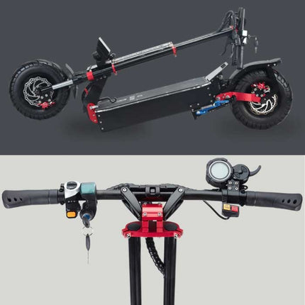 X5 Elektrische Step - Vouwbaar / Krachtig / Hoge Snelheid - Off-Road Smart E Scooter - 2800W - 85 km/u - 13 inch Wielen - Zwart