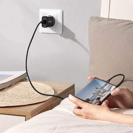 18W Stekkerlader - Quick Charge 3.0 USB Oplader Muur Wallcharger Thuislader Adapter Zwart