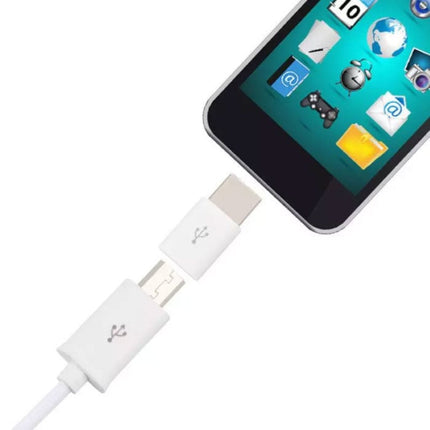 Micro-USB naar USB-C Adapter Converter - High Speed - Zwart