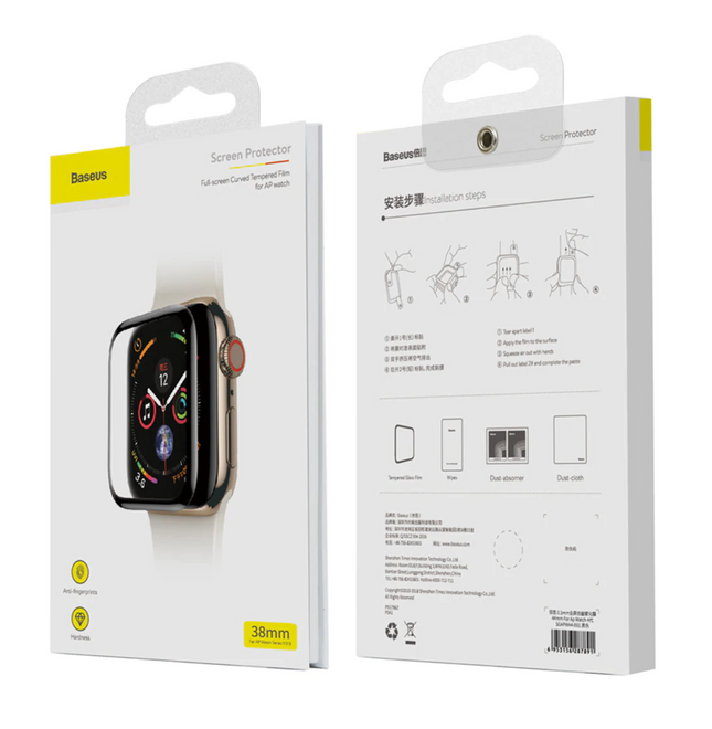 42mm Full Cover Screen Protector voor iWatch Series 1 / 2 / 3 - Tempered Glass