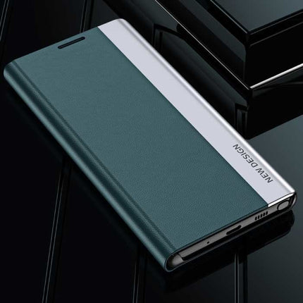 Xiaomi Redmi 9A Magnetische Flip Case - Luxe Hoesje Cover Groen