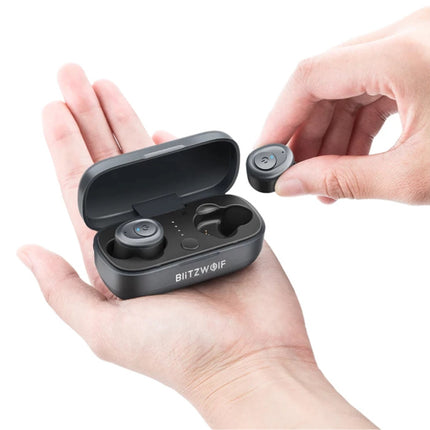 BW-FYE4 Draadloze Oordopjes - TWS Oortjes True Touch Control Oortjes Oordopjes Bluetooth 5.0 Wireless Buds Earphones Oortelefoon Zwart