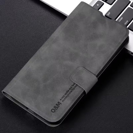 Xiaomi Poco X6 Flip Case - Wallet Cover Portefeuille Kunstleer Hoesje - Donkergrijs