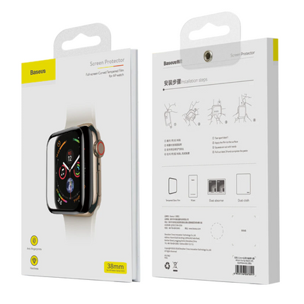 40mm Full Cover Screen Protector voor iWatch Series 4 / 5 - Tempered Glass