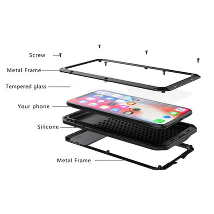 iPhone XR 360°  Full Body Case Tank Hoesje + Screenprotector - Shockproof Cover Wit