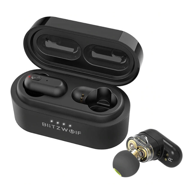 BW-FYE7 Draadloze Oordopjes - TWS Sport Oortjes One Button Control Oordopjes Bluetooth 5.0 Wireless Buds Earphones Oortelefoon Zwart