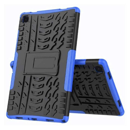 Samsung Galaxy Tab A7 (10.4") Shockproof Cover met Kickstand - Multifunctioneel Hoesje Case Blauw