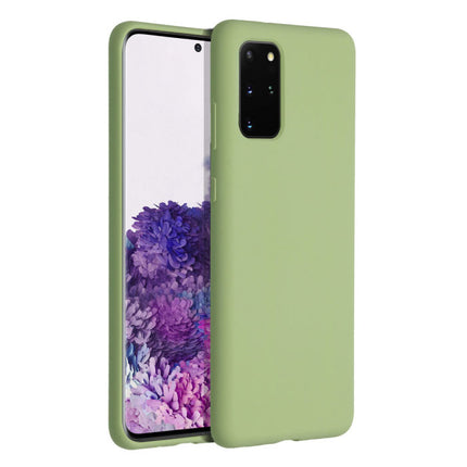 Samsung Galaxy S20 Plus Silicone Hoesje - Zachte Matte Case Liquid Cover Groen