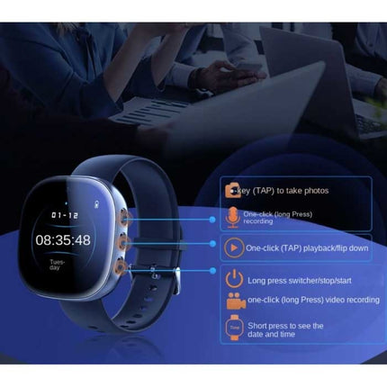Security Camera Horloge Smartband DVR Camera - 1080p - 8 GB Ingebouwd Geheugen
