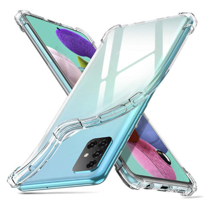 Samsung Galaxy A51 Transparant Bumper Hoesje - Clear Case Cover Silicone TPU Anti-Shock