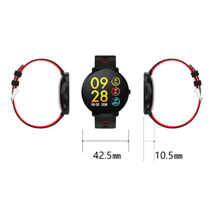 Sport Smartwatch IP68 -  Fitness Sport Activity Tracker Siliconen Bandje Horloge iOS Android Grijs