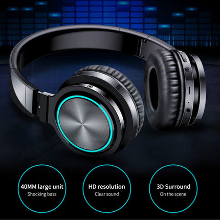 Draadloze Koptelefoon - Bluetooth 5.0 Noise Cancelling Headphones Gaming Headset Rood
