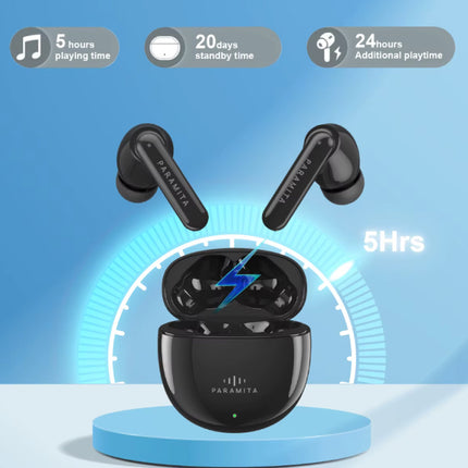 P5 Draadloze Oortjes - HiFi Oordopjes TWS Koptelefoon Bluetooth 5.2 - Zwart