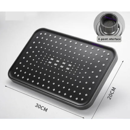 Douchekop Regendouche 12 Inch - 360 ° Draaibaar Badkuip Badkamer Douche - Grijs