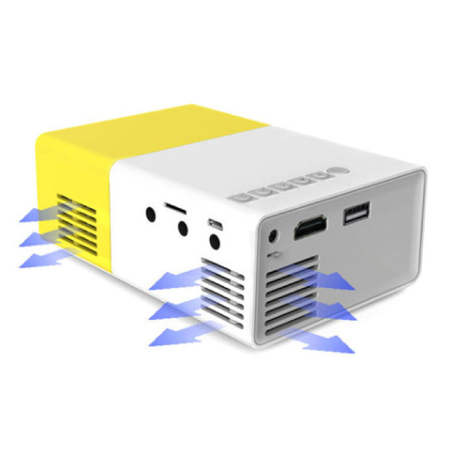 YG300 LED Projector - Mini Beamer Home Media Speler Geel