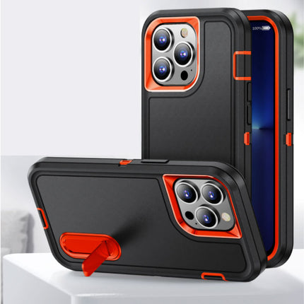 iPhone XS Max Armor Hoesje met Kickstand - Shockproof Cover Case Navy