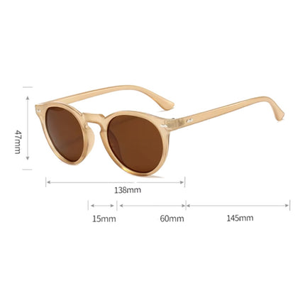 Vintage Zonnebril voor Dames - UV400 Gepolariseerde Bril Shades Brillen - Geel