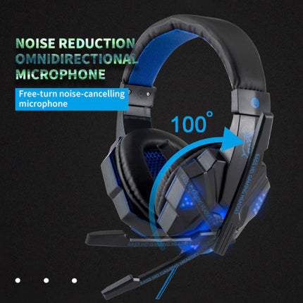 Bass HD Gaming Headset Stereo Koptelefoon Headphones met Microfoon voor PlayStation 4 / PC Wit