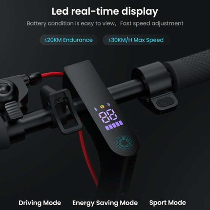 I9 Max Vouwbare Elektrische Scooter - Off-Road Smart E Step met App - 500W - 25 km/u - 8.5 inch Wielen - Zwart