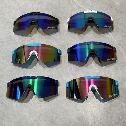 Gepolariseerde Zonnebril - Fiets Ski Sport Bril Shades UV400 Blauw Geel