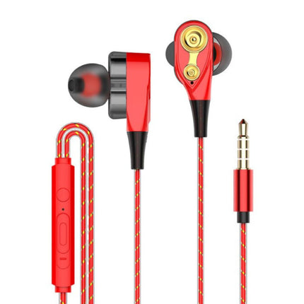 Z2 Wired Earphones Oortjes Ecouteur met Microfoon Oortelefoon Rood