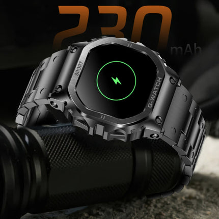 Smartwatch Gezondheid Monitor - Sport Health Tracker Horloge - Silicoon Bandje - Zwart