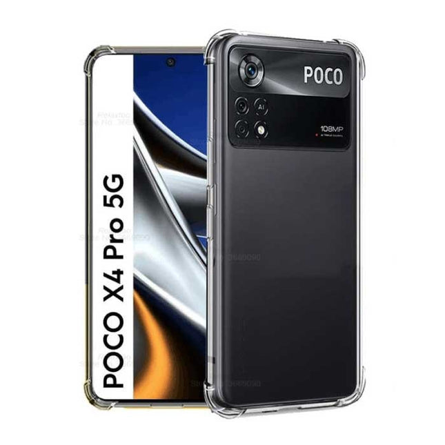 Xiaomi Poco X4 Pro (5G) Transparant Bumper Hoesje - Clear Case Cover Silicone TPU Anti-Shock