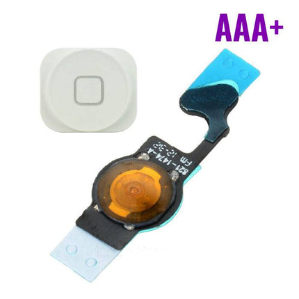 Voor Apple iPhone 5 - AAA+ Home Button Assembly met Flex Cable Wit