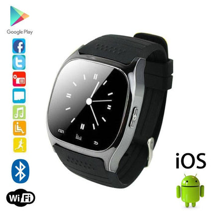 Originele M26 Smartwatch Smartphone Fitness Sport Activity Tracker Horloge OLED Android iOS iPhone Samsung Huawei Zwart