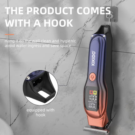 KK-A2 Scheerapparaat - Elektrsiche Tondeuse Trimmer Draadloos Scheermachine - Oranje-Blauw