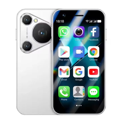 P70 Pro Max Mini Smartphone - 1 GB RAM - 16 GB Opslag - 2 MP Camera - 2000mAh Batterij - Wit