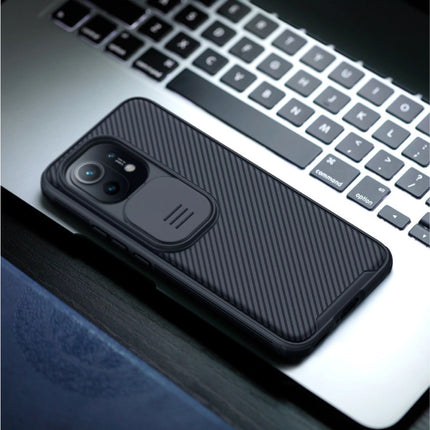 Xiaomi Mi 11 CamShield Pro Hoesje  met Camera Slider - Shockproof Case Cover Cas TPU Zwart