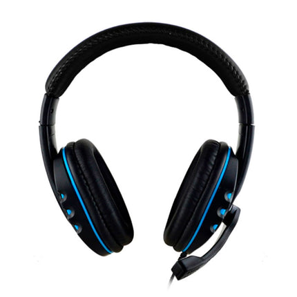 Wired  Gaming Koptelefoon Headset Headphones Over Ear met Microfoon Blauw 
