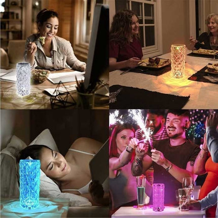 RGB Sfeerlamp met Afstandsbediening - Bluetooth Tafellamp Nachtlamp 16 Kleuren
