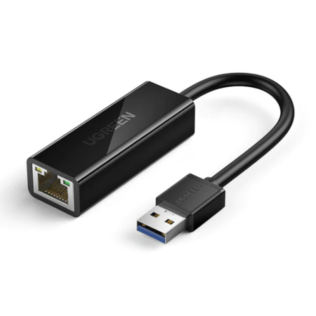 USB naar Ethernet Poort Adapter - 1000Mbps Data Overdracht Converter Hoogwaardig ABS Zwart