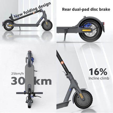 Mi Elektrische Scooter 3 - Ultralicht Off-Road Smart E Step - 600W - 25 km/u - 8.5 inch Wielen - Zwart