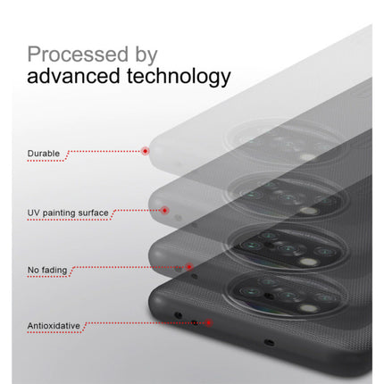 Xiaomi Poco X3 NFC Frosted Shield Hoesje - Shockproof Case Cover Cas Zwart