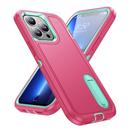iPhone 11 Pro Armor Hoesje met Kickstand - Shockproof Cover Case Roze
