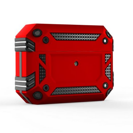 Shockproof Hoesje voor AirPods Pro - AirPod Case PC TPU Cover Skin - Rood