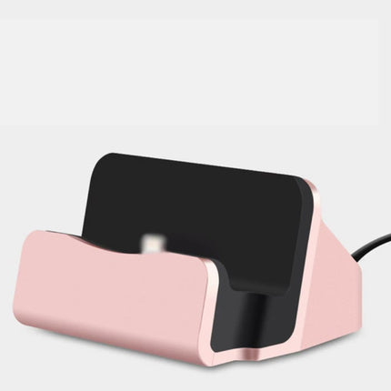 5W Oplader Standaard voor USB-C - Telefoon Houder Fast Charging Roze