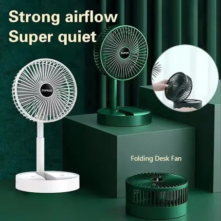 Mini Bureau Ventilator - Opvouwbaar Koelventilator Energiebesparend - Groen
